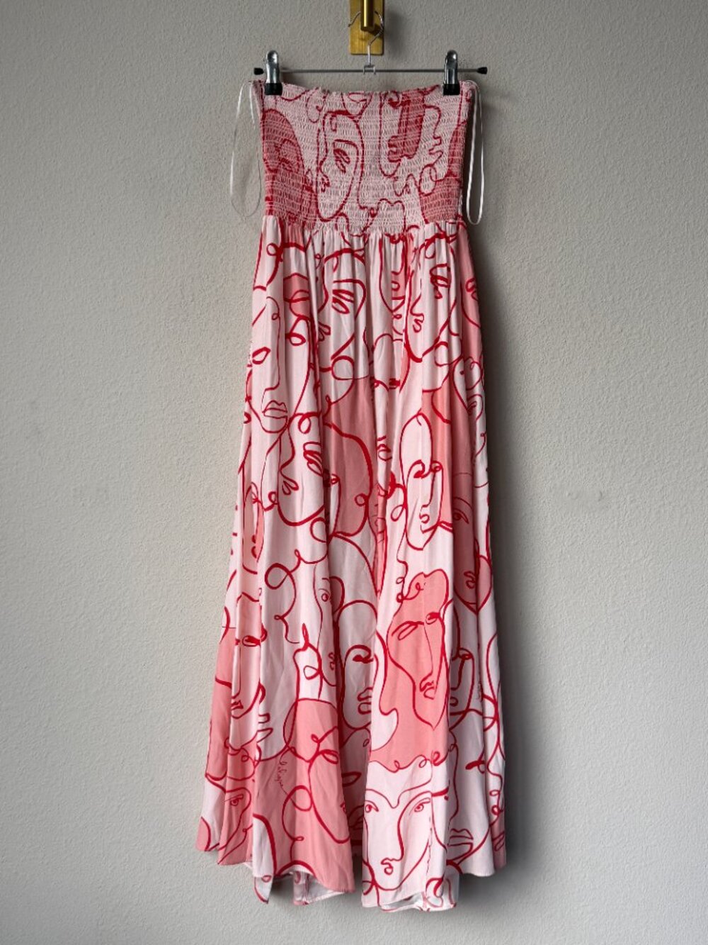 La Ligne Lola Shirred Silk Maxi Dress Size S - Picture 2 of 5